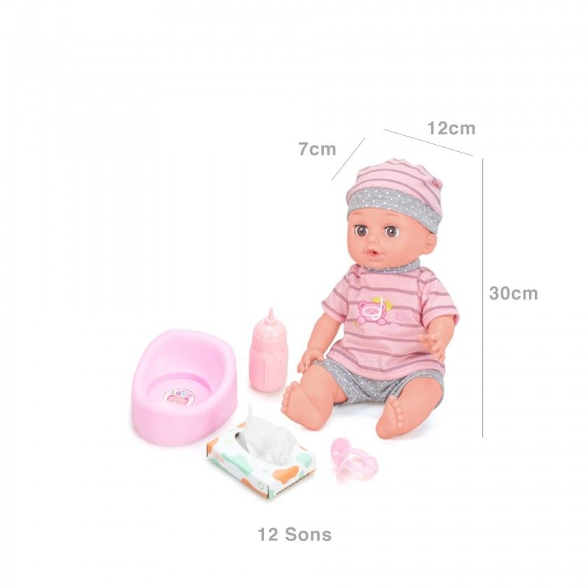 Boneca 12 Sons Vinyl Doll 30X7X12cm Boneca 12 Sons Vinyl Doll 30X7X12cm