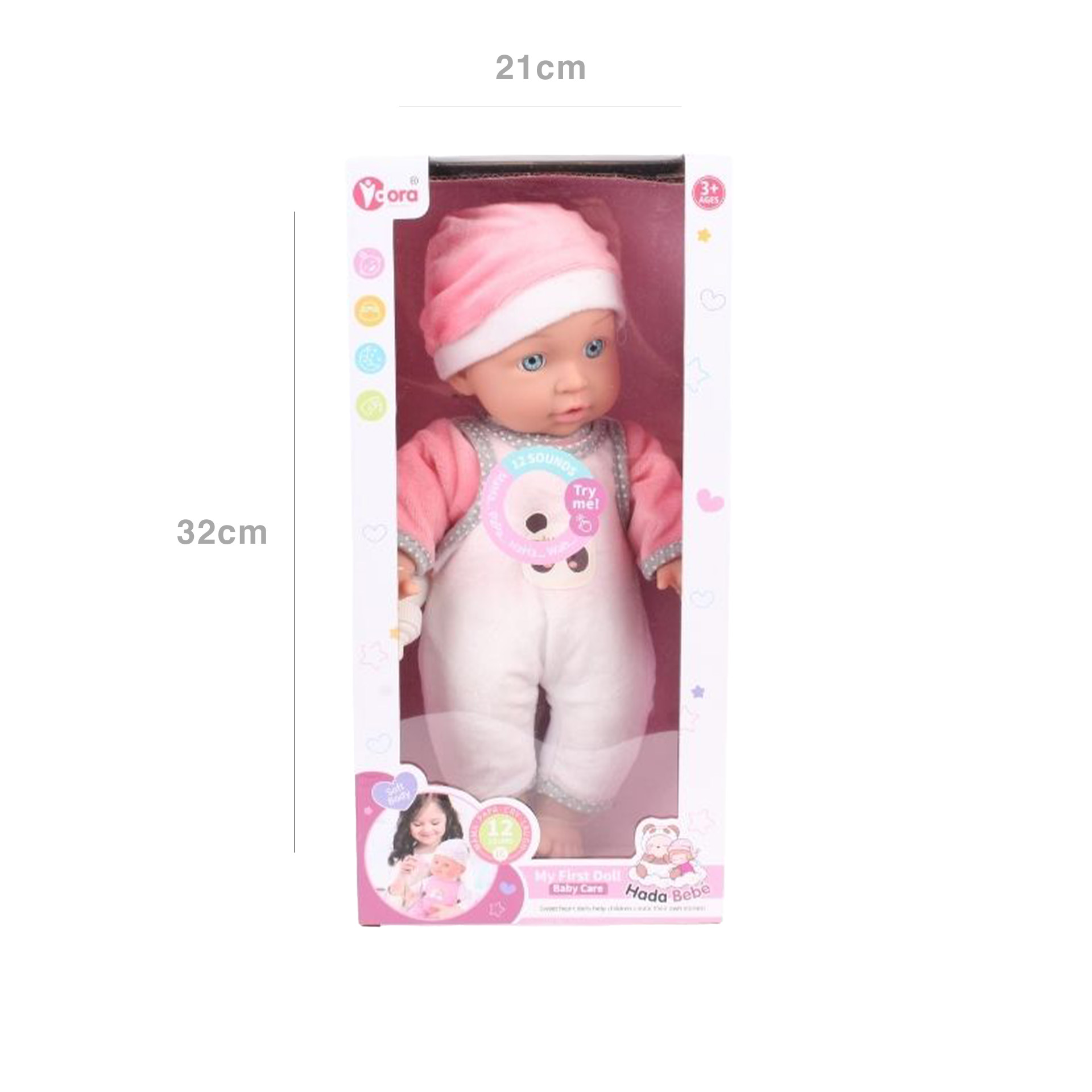 Boneca 12 Sons 32X7X21cm