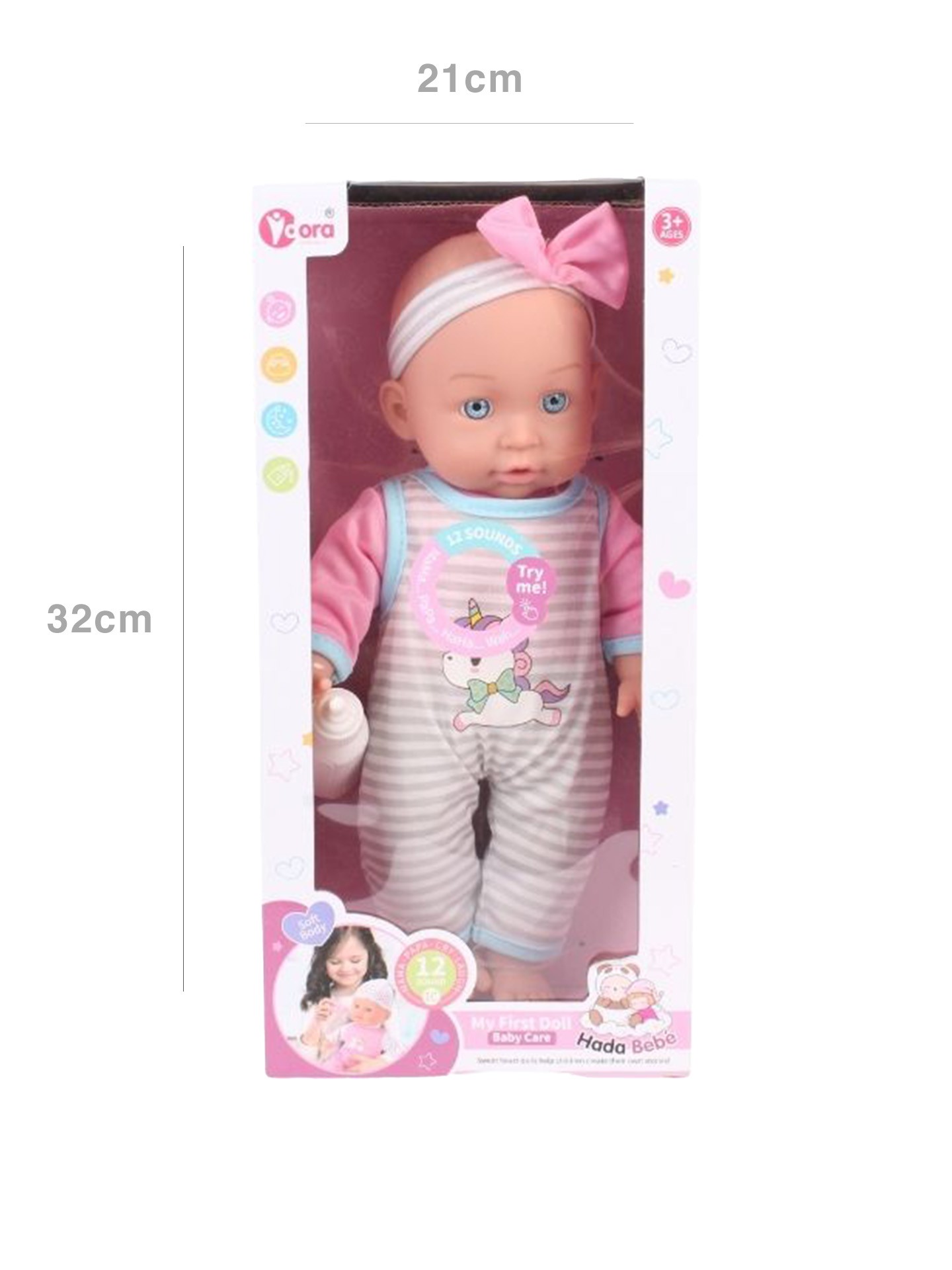 Boneca 12 Sons 32X7X21cm