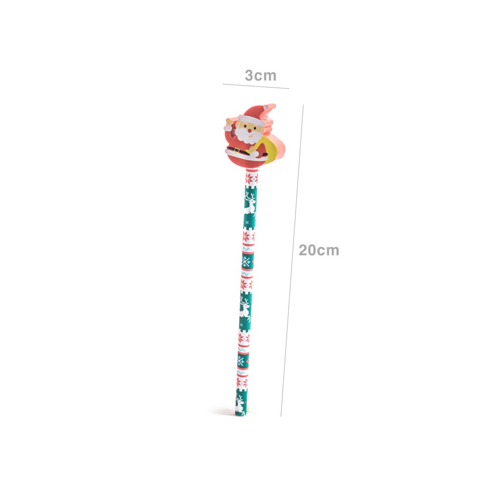 L�pis com Borracha Natal 3X20cm