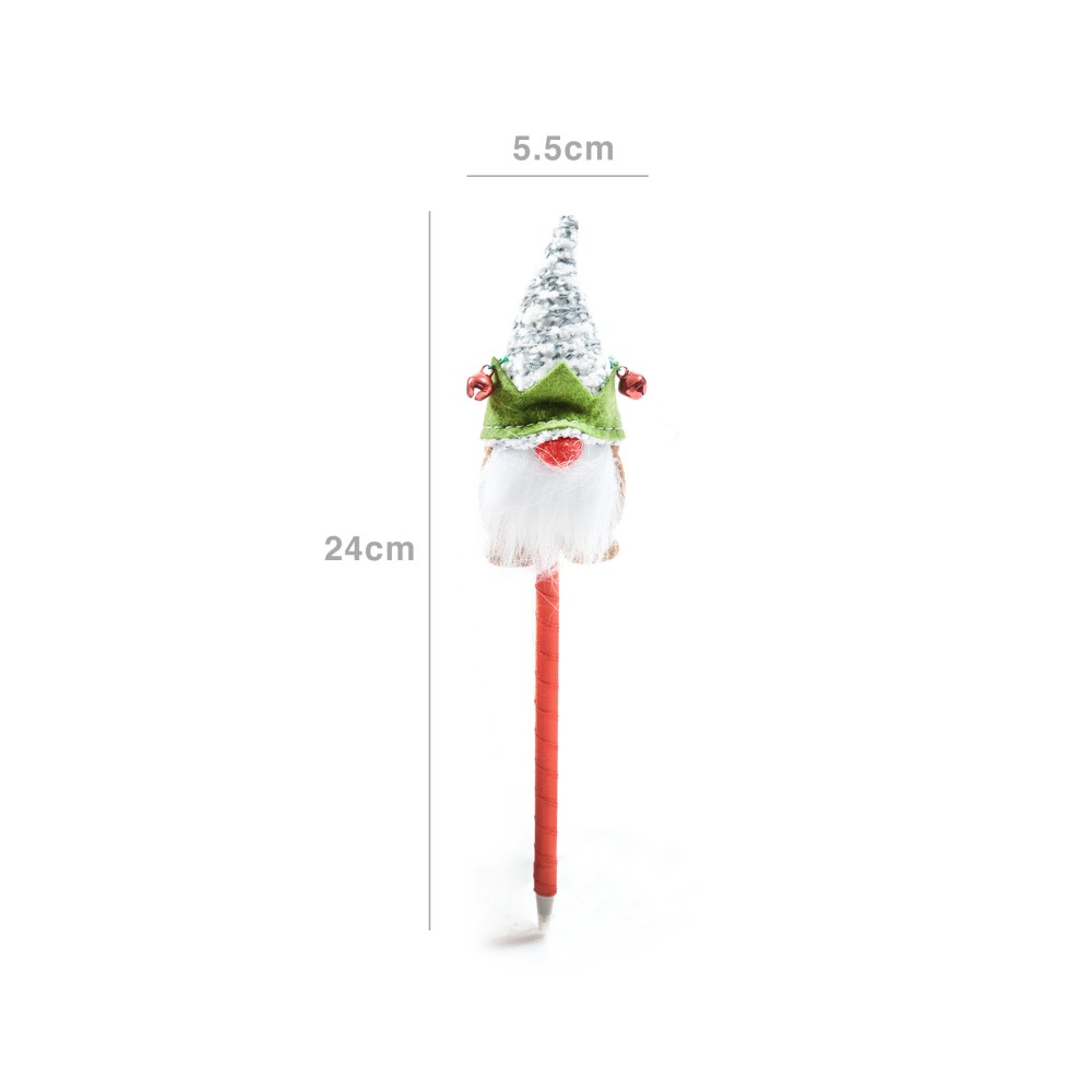 Caneta Natal Gnomo Neve 5.5X3.5X24cm