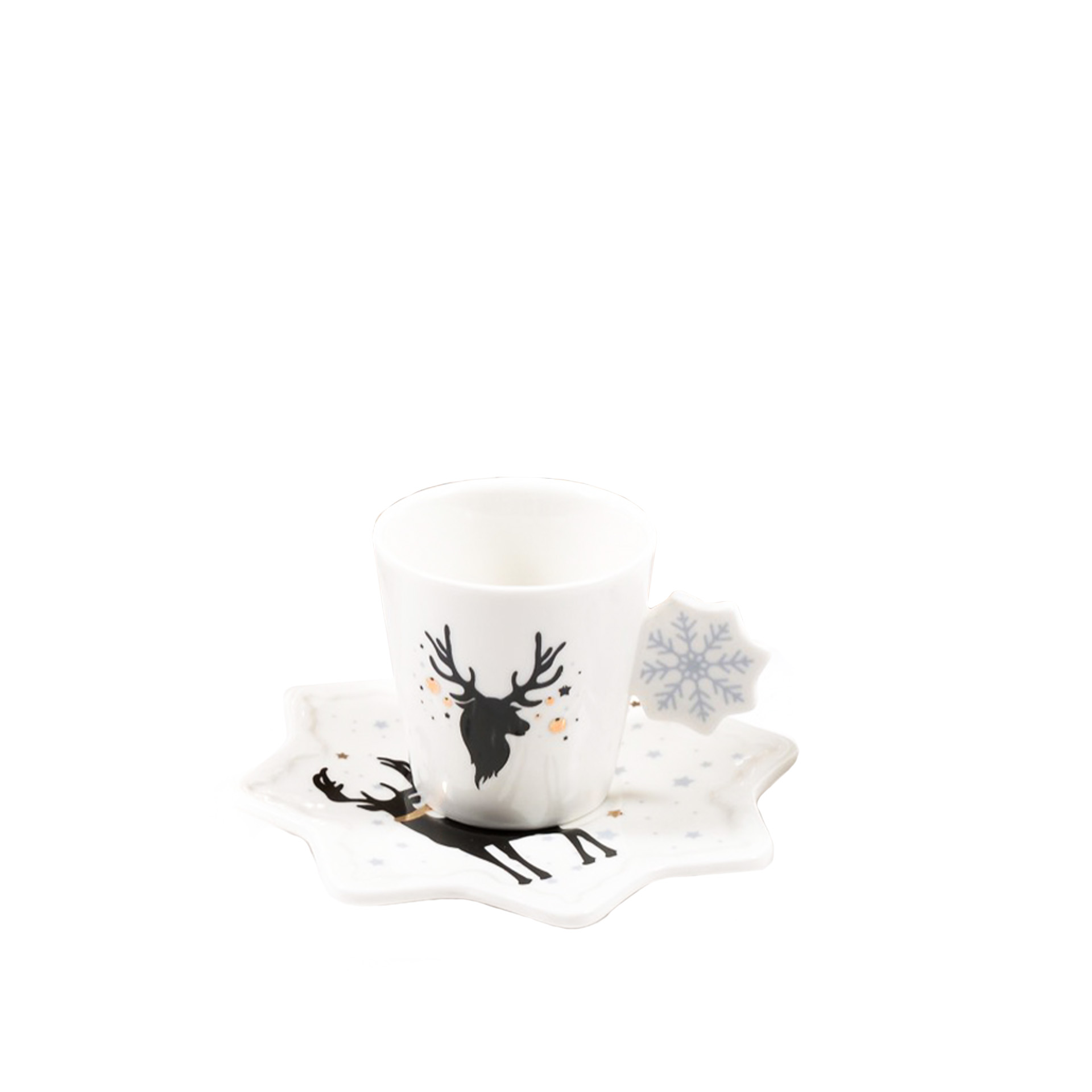 Chávena Café Estrela com Pires Sortido Pack 2