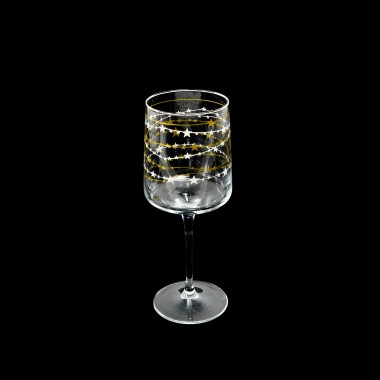 Copo Cristal com Pé Redondo 320ml 7X20cm Pack 3