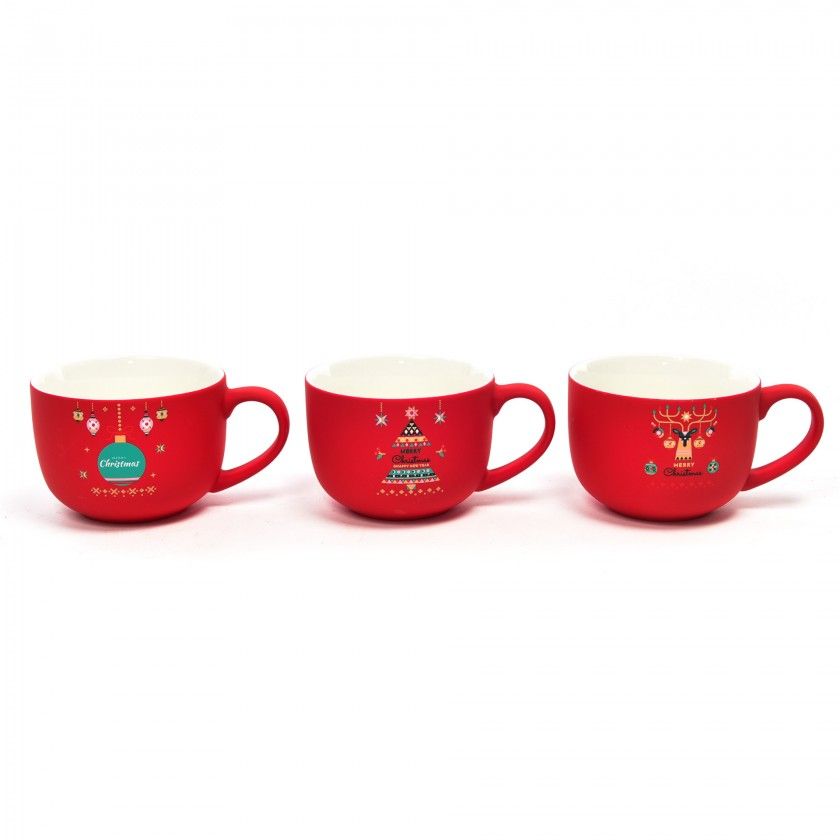 Caneca Merry Christmas Sortido 370ml 10X7.5cm Caneca Merry Christmas Sortido 370ml 10X7.5cm