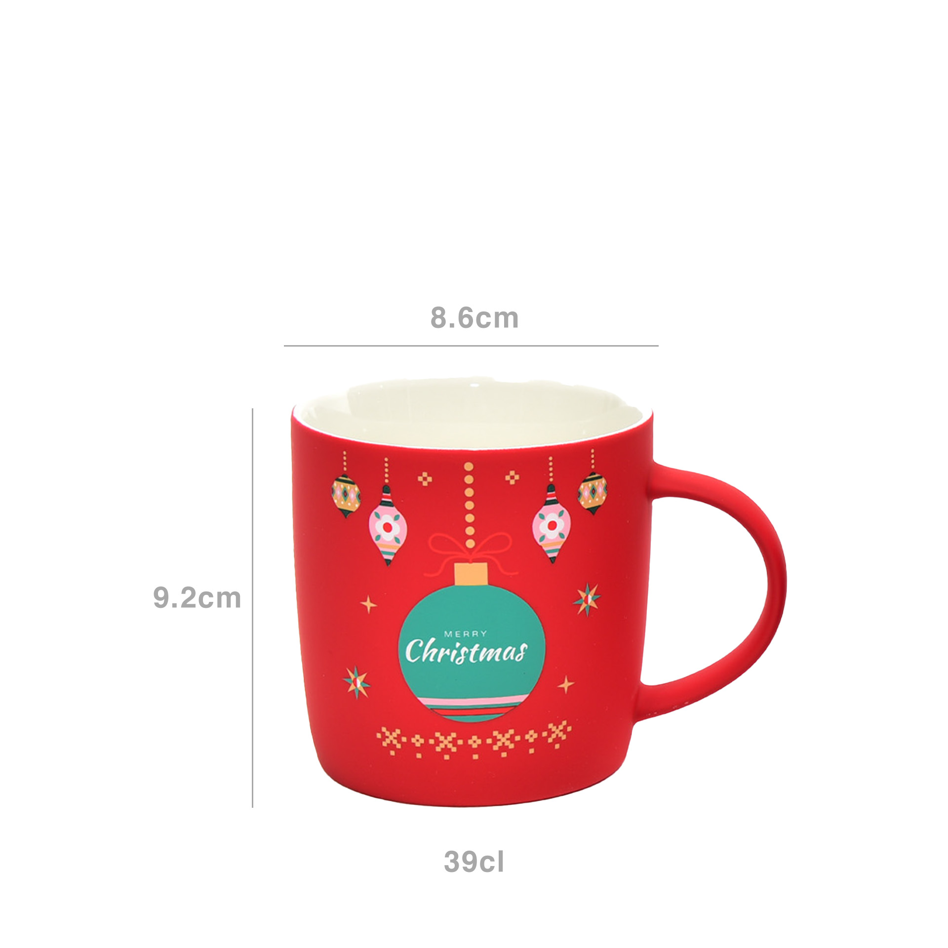 Caneca Merry Christmas Sortido 390ml 8.6X9.2cm