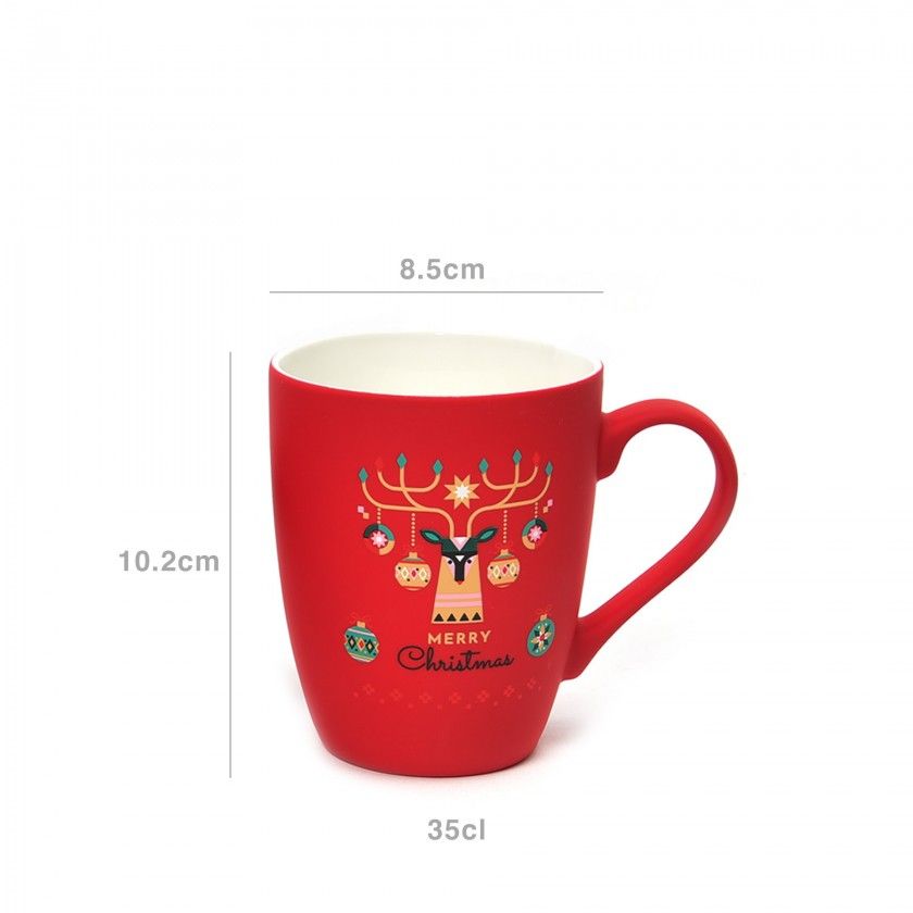 Caneca Merry Christmas Sortido 350ml 8.5X10.2cm Caneca Merry Christmas Sortido 350ml 8.5X10.2cm