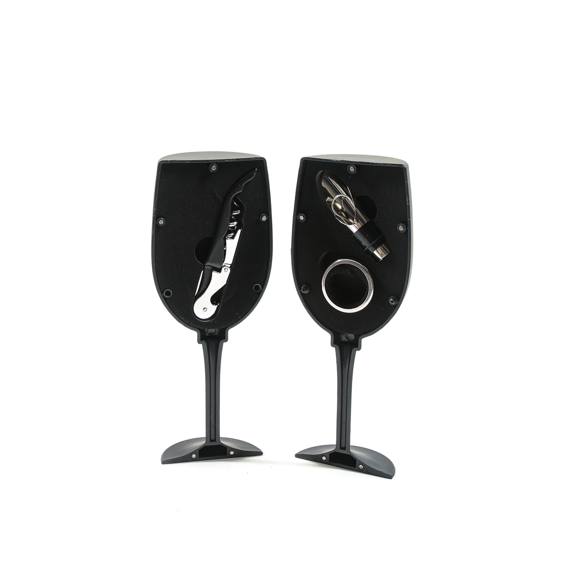 Conjunto Copo com 3 Acessórios Vinho 23X8.5cm