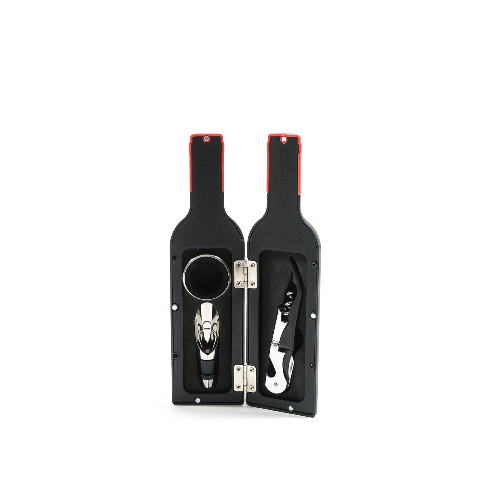 Conjunto Garrafa com 3 Acessórios Vinho 23X6cm