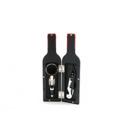 Conjunto Garrafa com 3 Acessrios Vinho 23X6cm