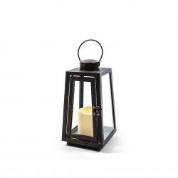 Lanterna Led Preto 11X11X21cm Lanterna Led Preto 11X11X21cm