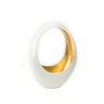 Porta Velas Metal Branco / Dourado 33X15X45cm Porta Velas Metal Branco / Dourado 33X15X45cm
