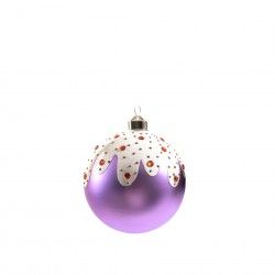 Bola Natal Cupcake Cor Sortida 10cm