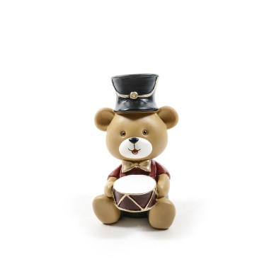 Urso Natal Resina 8.5X11X14cm