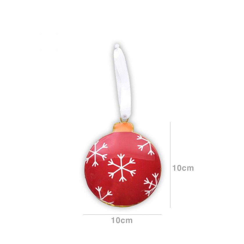 Bola Natal Metal Sortido 10X10cm Bola Natal Metal Sortido 10X10cm