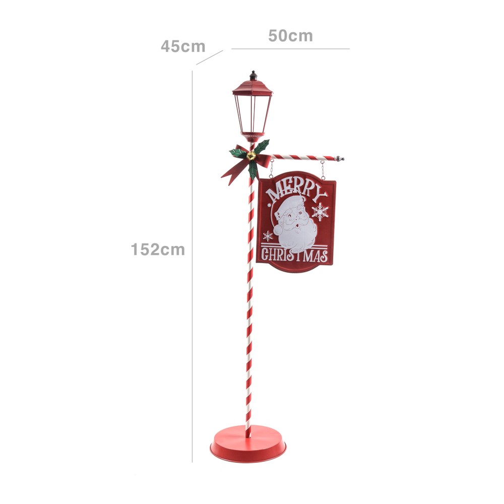 Candeeiro Natal Metal 45X50X152cm