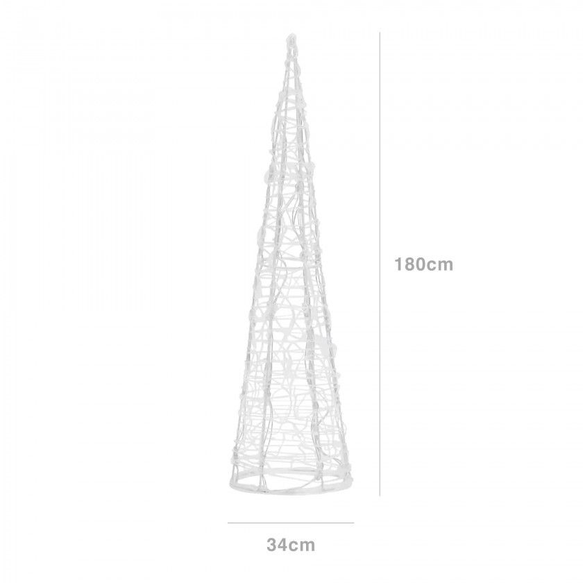 rvore Natal Metal 1800 Led 34X34X180cm