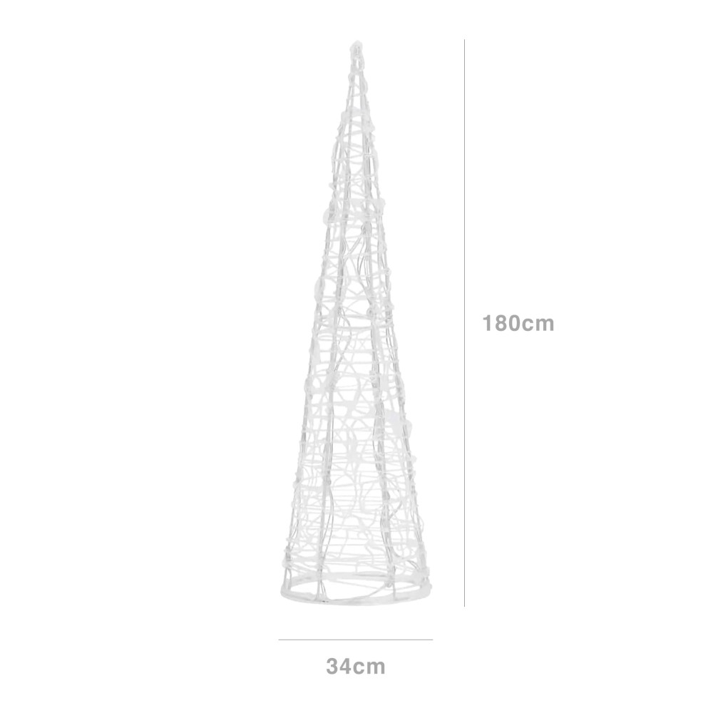 Árvore Natal Metal 1800 Led 34X34X180cm