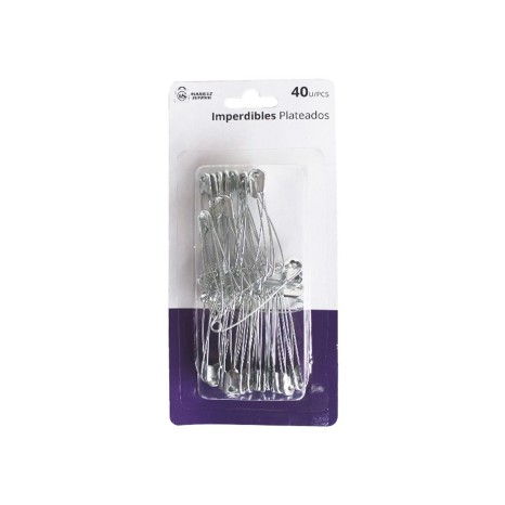 Alfinete Prateado 3.6cm Pack 40 - Image product