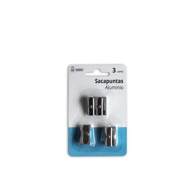Afiador L�pis Alum�nio Pack 3