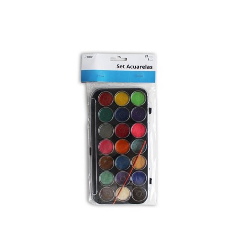 Aguarela 21 Cores + Pincel - Image product