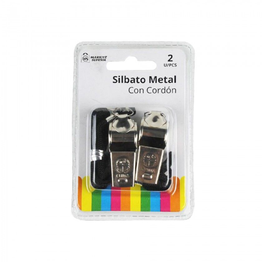 Apito Metálico com Cordão Pack 2 Apito Metálico com Cordão Pack 2