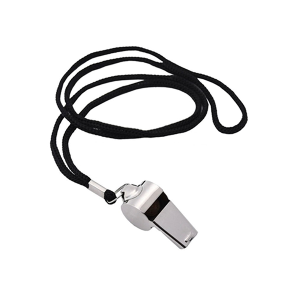 Apito Metálico com Cordão Pack 2