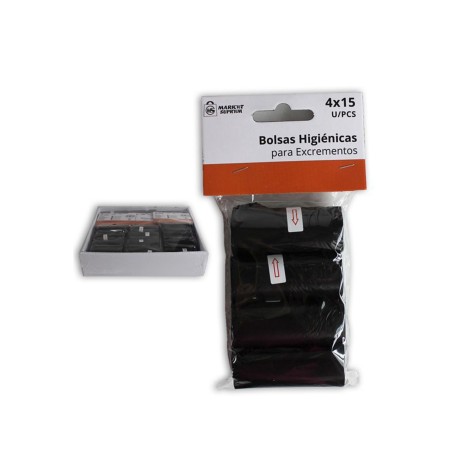 Saco para Excrementos Preto 31.5X23cm Pack 4 - Image product