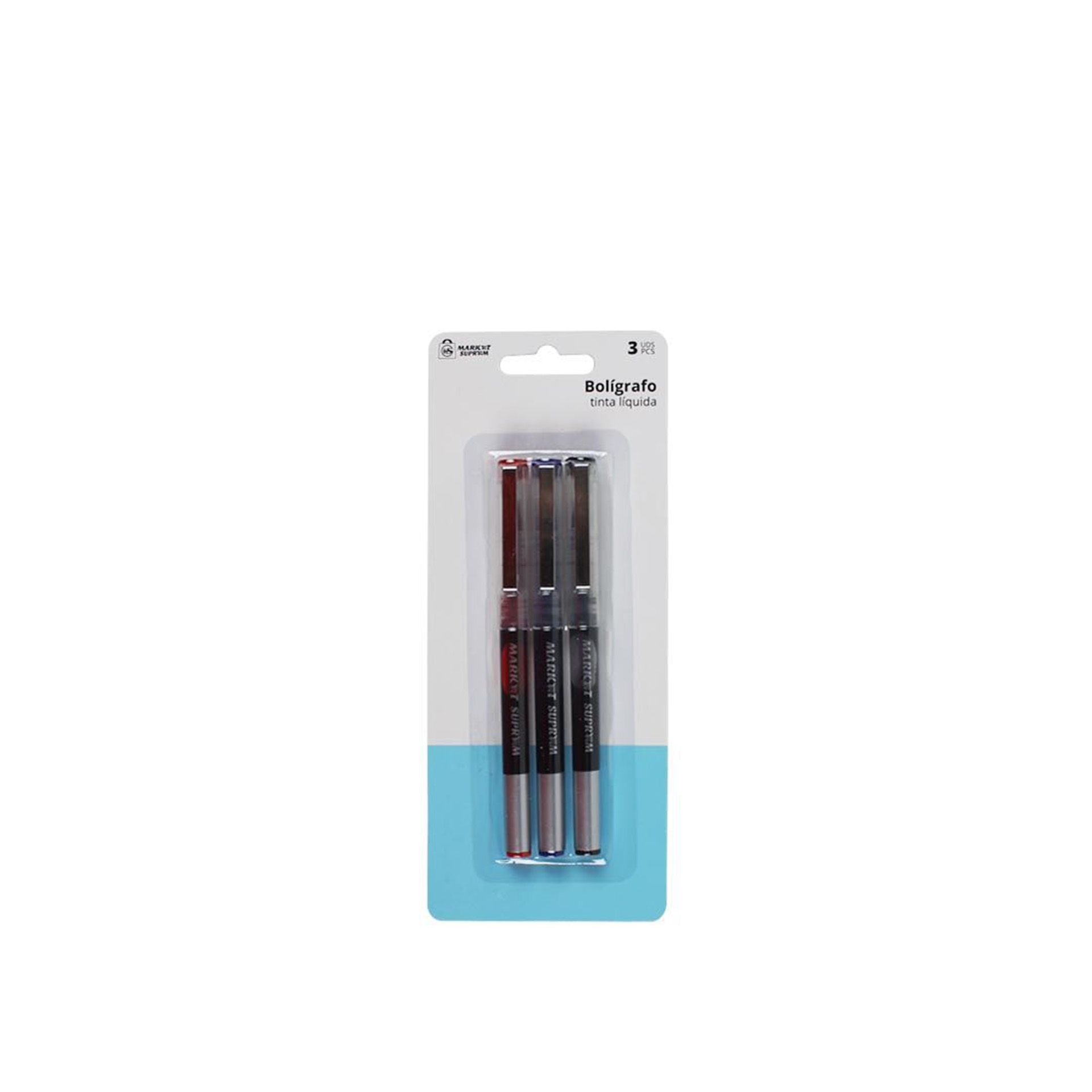 Caneta Tinta Líquida Multicor Pack 3