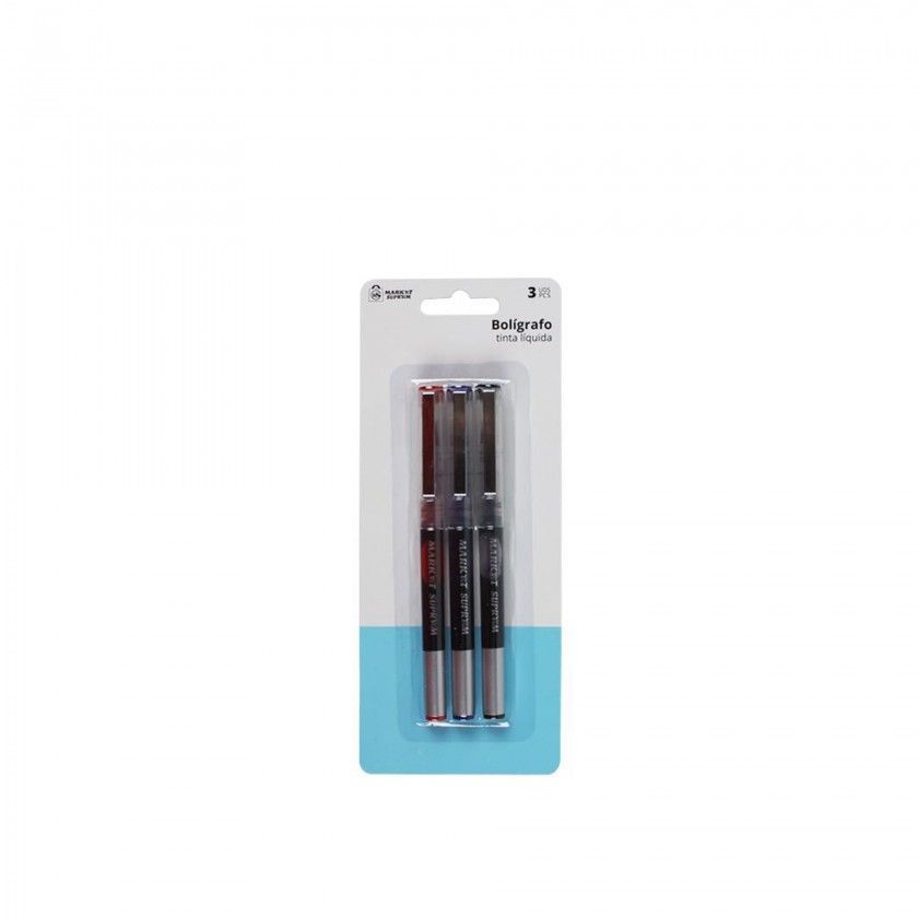 Caneta Tinta Líquida Multicor Pack 3 Caneta Tinta Líquida Multicor Pack 3