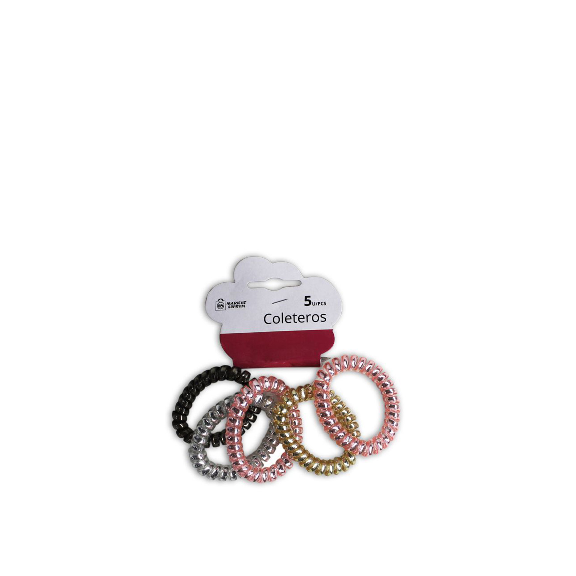 Fita Cabelo Espiral Pack 5