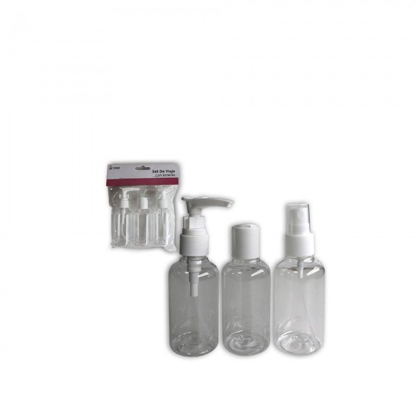 Frasco Viagem 100ml Pack 3