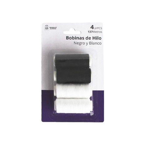 Bobine Linha Branco / Preto 137m Pack 4 - Image product
