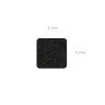 Protetores Adesivos Feltro Quadrado Preto 3.7X3.7cm Pack 12