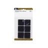 Protetores Adesivos Feltro Quadrado Preto 3.7X3.7cm Pack 12