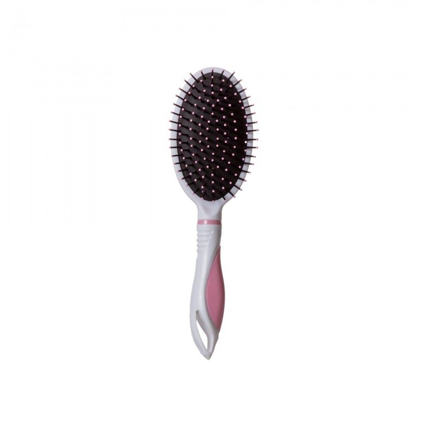 Escova Cabelo Plstica Branca