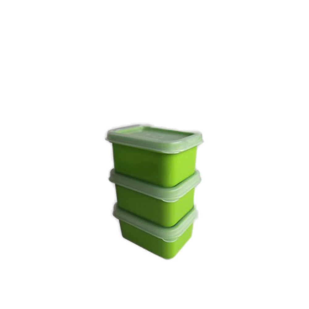 Caixa Hermética Ding Retangular Multicor 6X4.5X3.5cm Pack 3