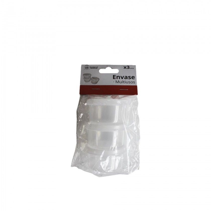 Godé Redondo Incolor 5.4X3.5cm Pack 3 Godé Redondo Incolor 5.4X3.5cm Pack 3
