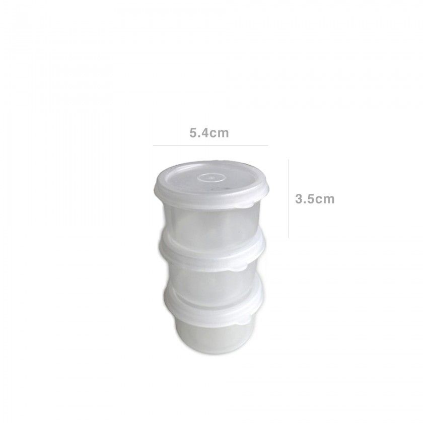 Godé Redondo Incolor 5.4X3.5cm Pack 3 Godé Redondo Incolor 5.4X3.5cm Pack 3
