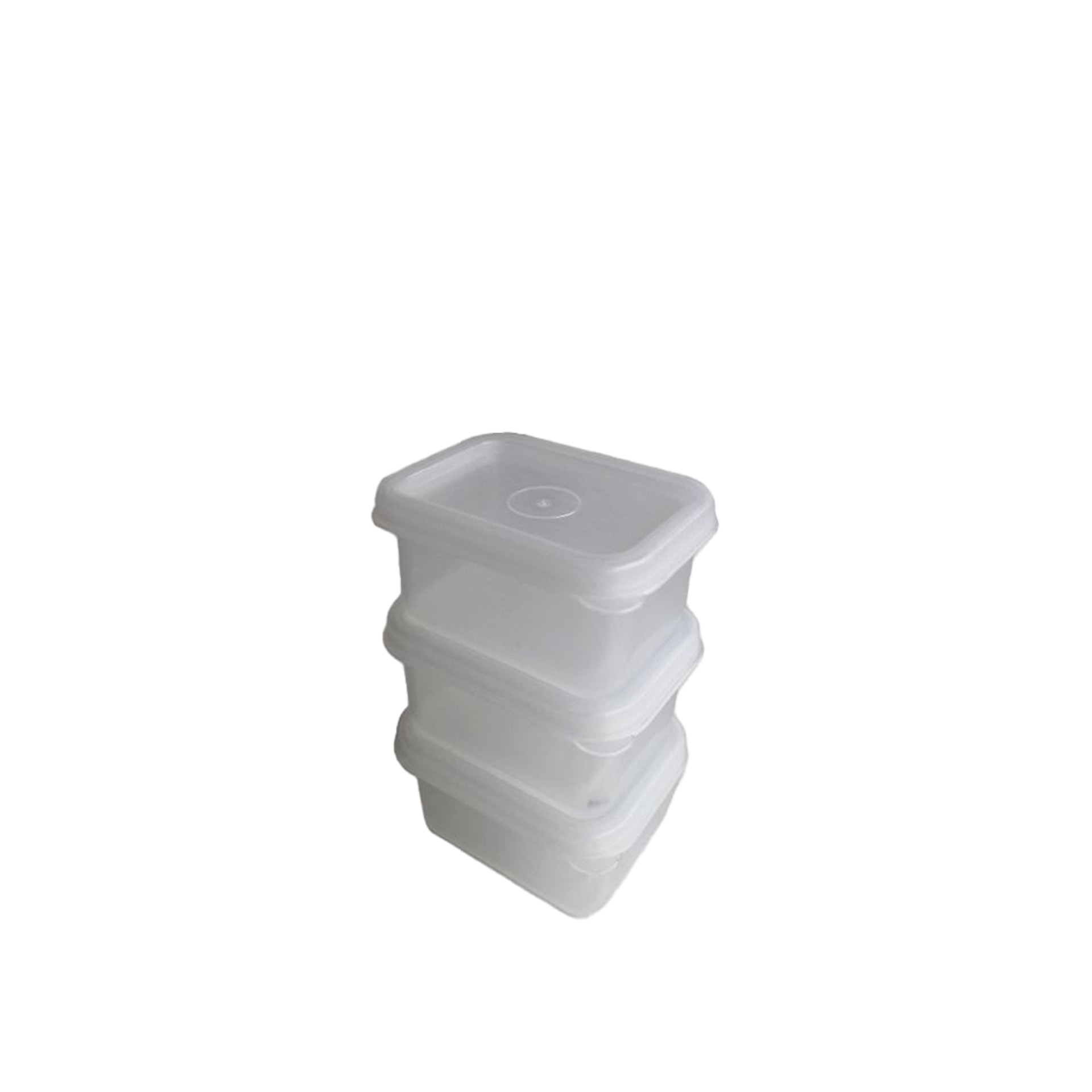 Caixa Hermética Ding Retangular Incolor 6X4.5X3.5cm Pack 3