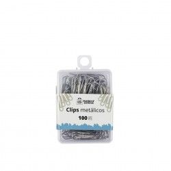 Clips Metal Cinzento 28mm 100 Unidades