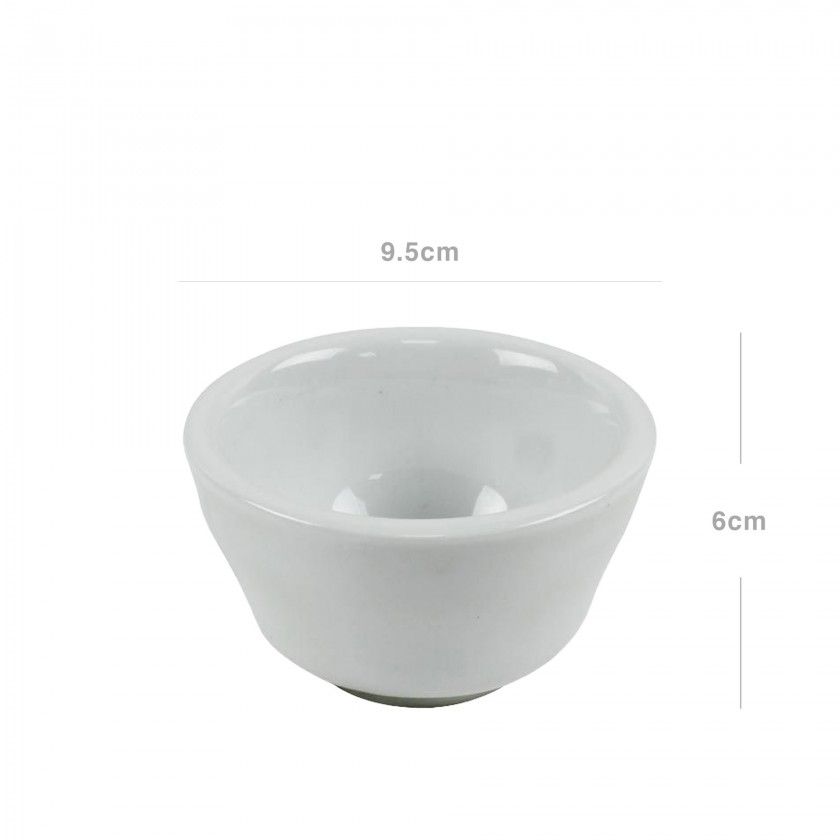 Taça Porcelana Redonda Branca 9.5X6cm Taça Porcelana Redonda Branca 9.5X6cm