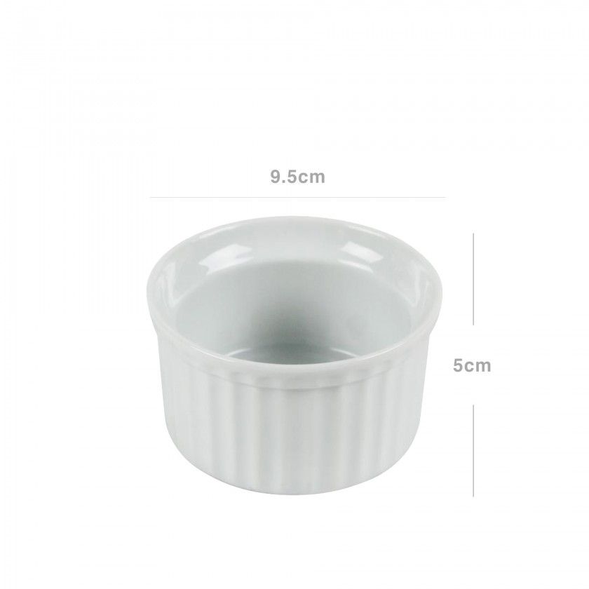 Taça Porcelana Redonda Branca 9X5cm Taça Porcelana Redonda Branca 9X5cm