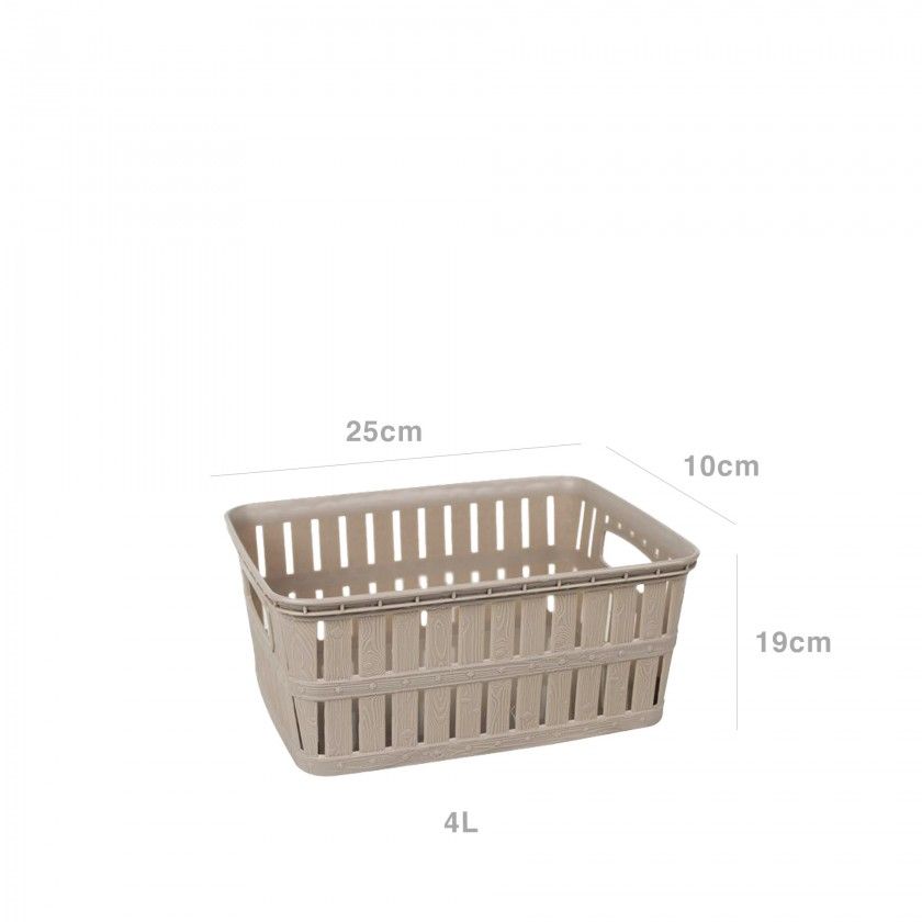 Cesto Multiusos 4000ml 25X10X19cm Cesto Multiusos 4000ml 25X10X19cm