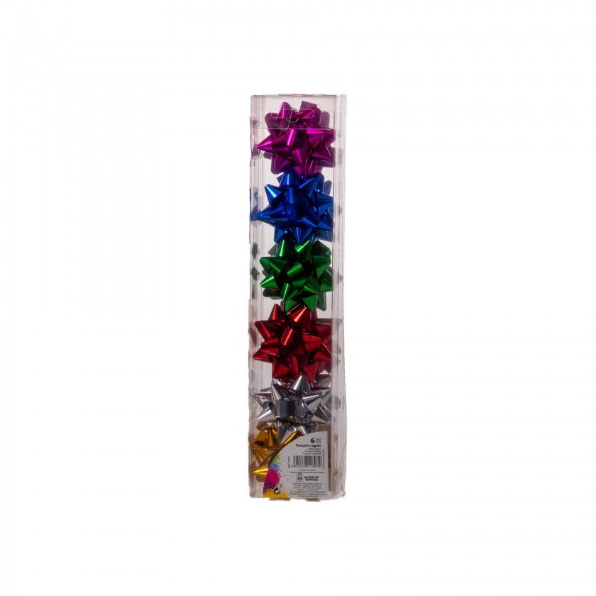 Laço Estrela Cores 6cm Pack 6 Laço Estrela Cores 6cm Pack 6