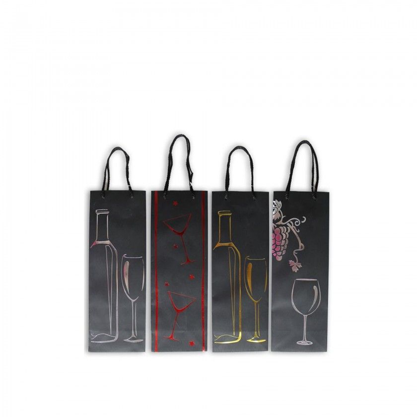 Saco Papel 1 Garrafa 12X9X34cm