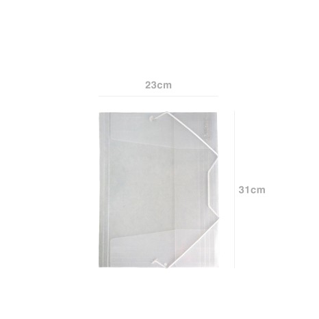 Capa Plástica com Elásticos Transparente 23X31cm - Image product