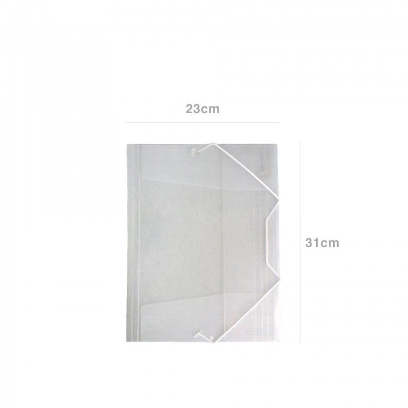 Capa Plástica com Elásticos Transparente 23X31cm Capa Plástica com Elásticos Transparente 23X31cm