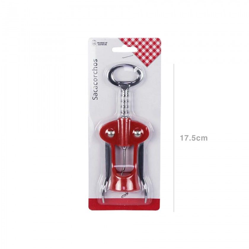 Saca Rolhas Metal Cores Sortidas 17.5cm Saca Rolhas Metal Cores Sortidas 17.5cm