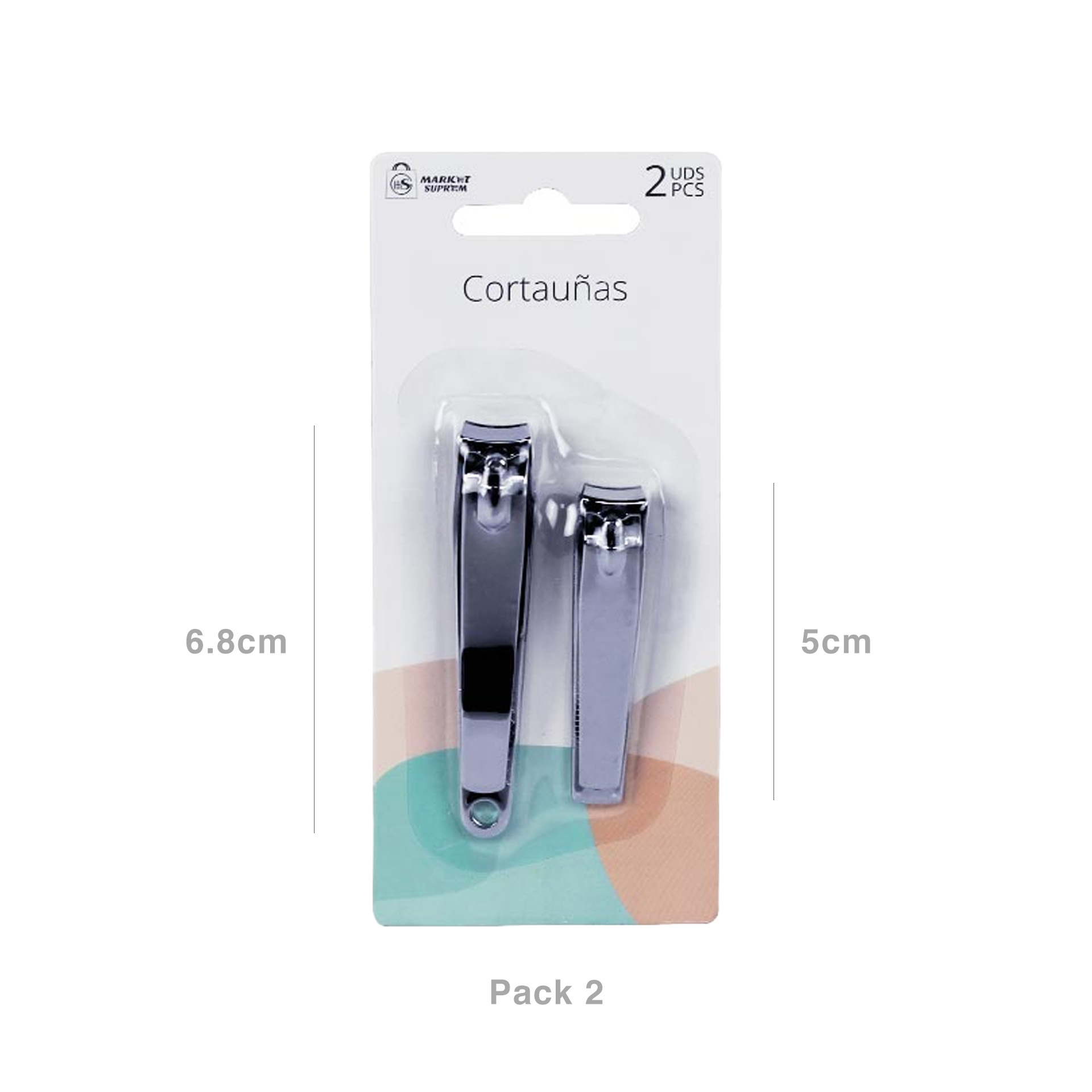 Corta Unhas 5cm / 6.8cm Pack 2