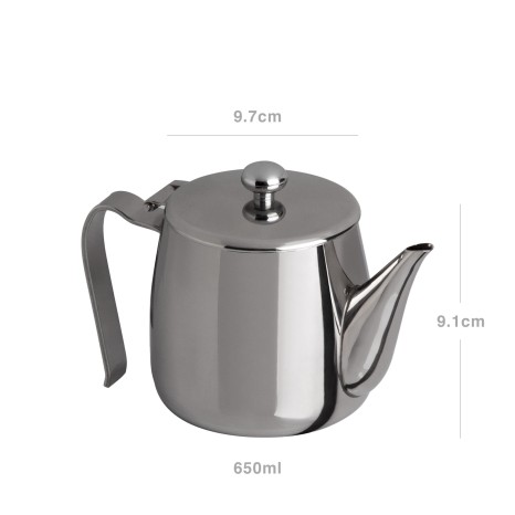 Bule Inox Riviera Redondo 650ml 9.7X9.1cm - Image product